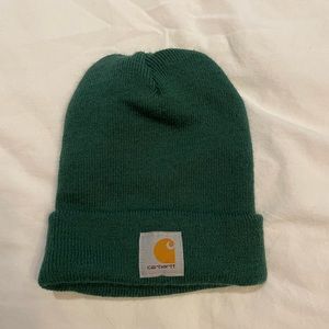 Green carhartt beanie hat